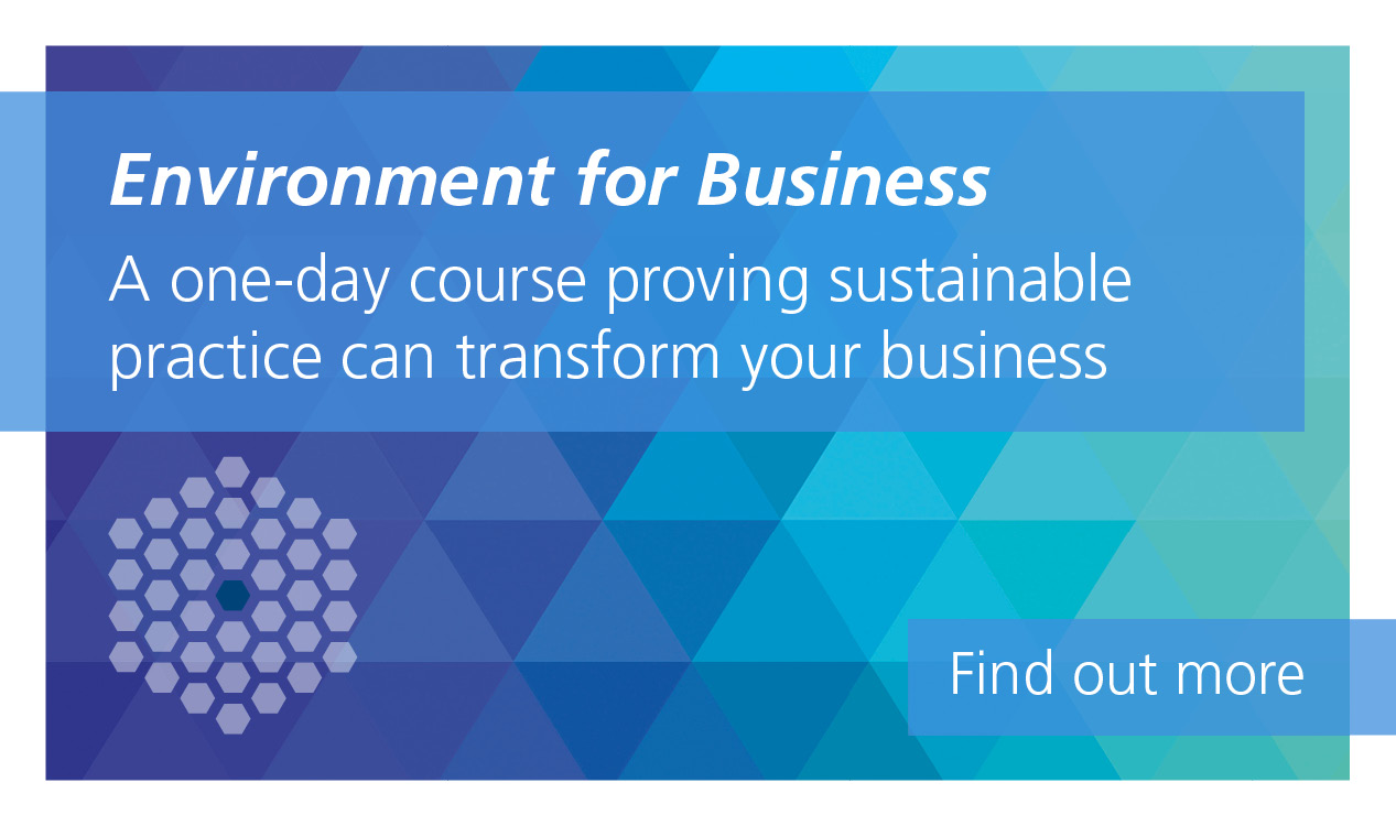 Environment for Business is a one-day course proving sustainable practice can transform your business